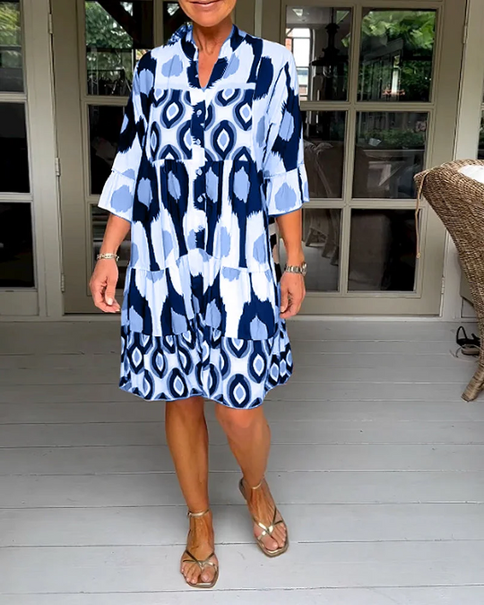 Mira™ Elegant Pattern Dress