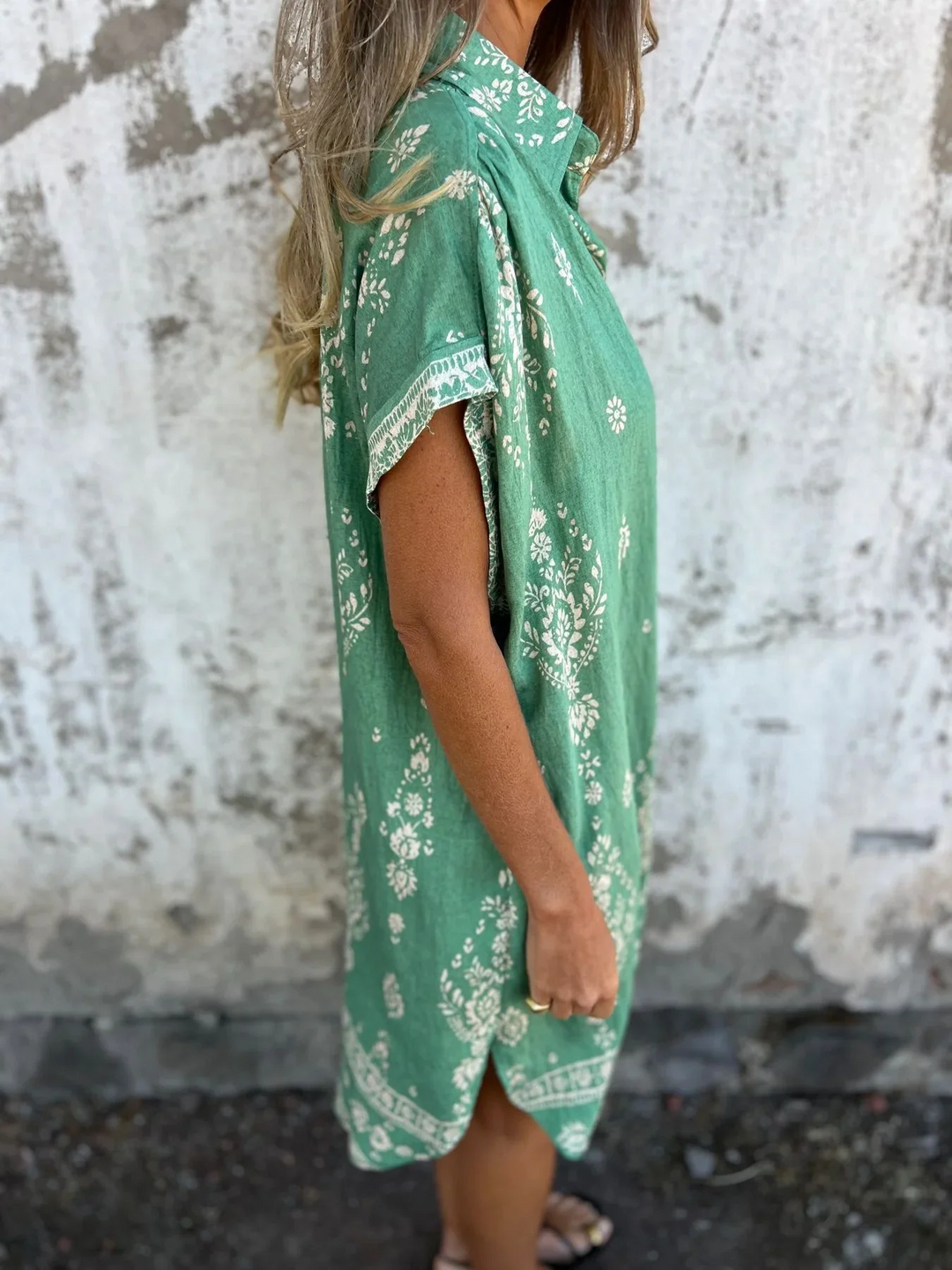 Noemi™ Relaxed Cotton and Linen Dress