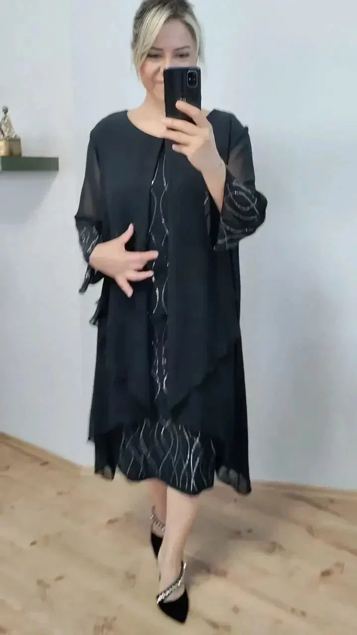 Moda™ Fashionable chiffon dress