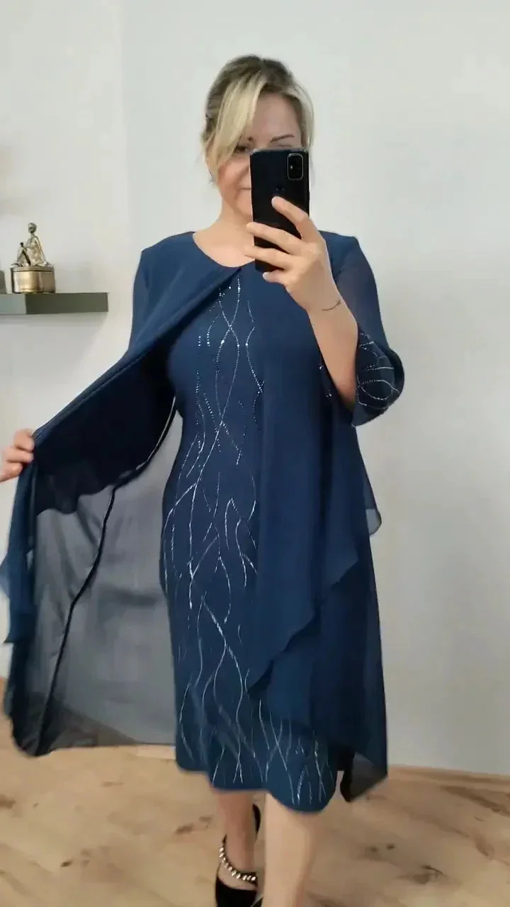 Moda™ Fashionable chiffon dress