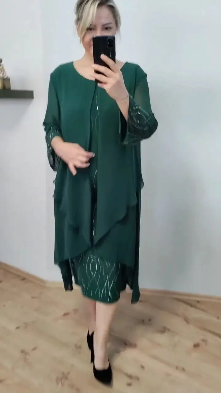 Moda™ Fashionable chiffon dress