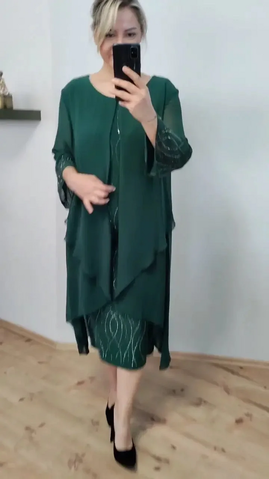 Moda™ Fashionable chiffon dress