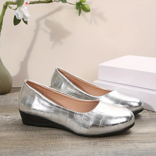 Orthopedic leather shoes, lightweight, non-slip, breathable for women
