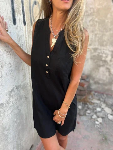 Klara™ Cotton and linen dress
