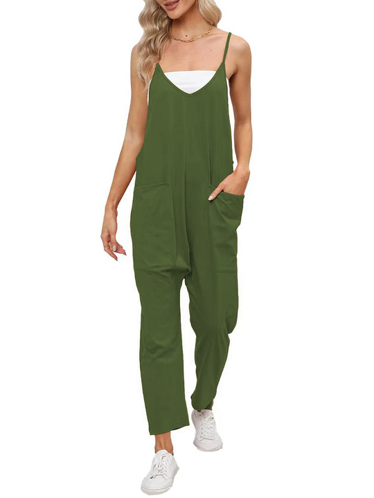 Women's Casual Wide Leg Comfy Jumpsuit
