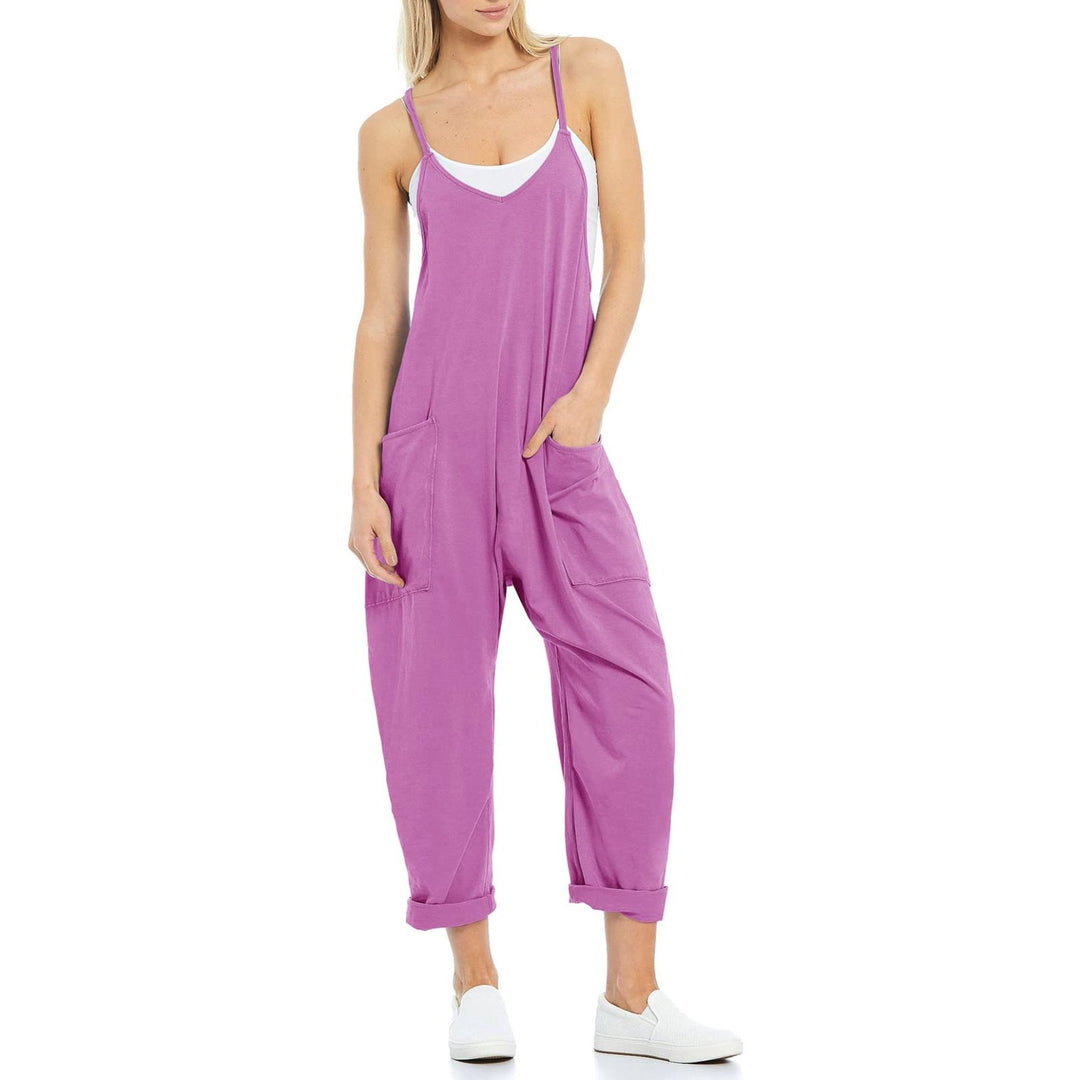 Women's Casual Wide Leg Comfy Jumpsuit
