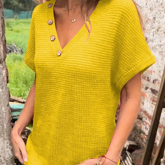 Maglietta™ Classy Short-Sleeve Blouse