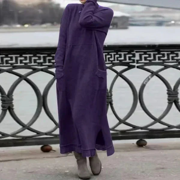 Doris™ Wool & Cotton Maxi Dress