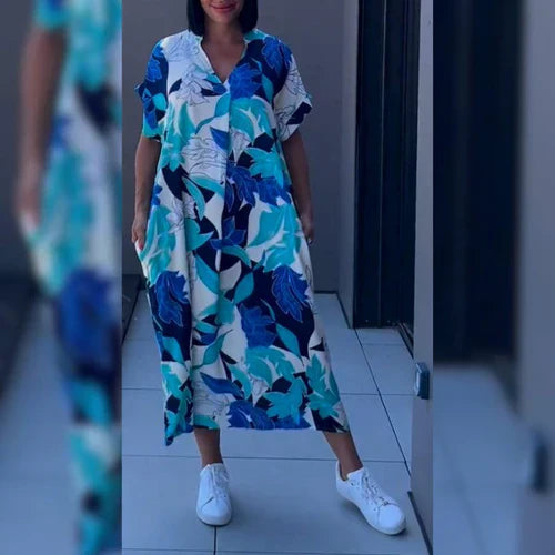 Elena™ Elegant Floral Dress for a Romantic and Sophisticated Look