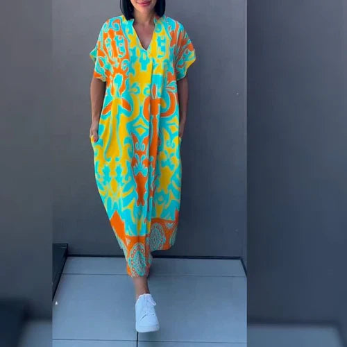 Elena™ Elegant Floral Dress for a Romantic and Sophisticated Look