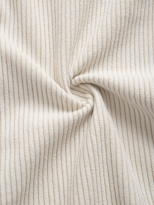 Laurent™ - Corduroy shirt with stand-up collar