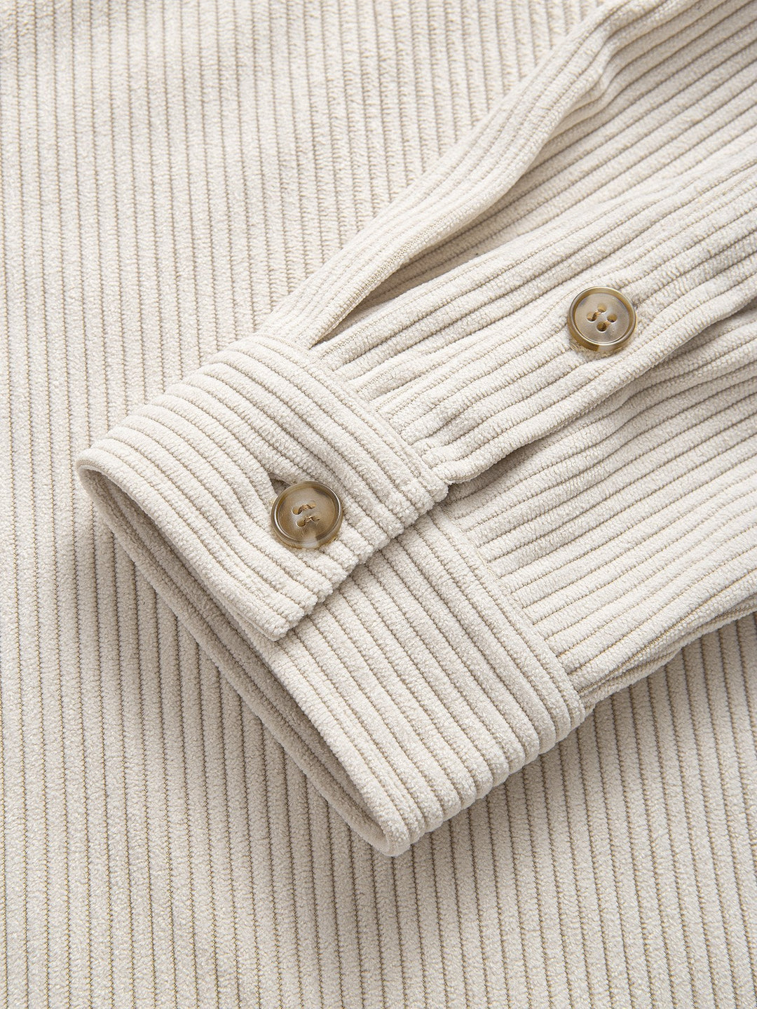 Corduroy Slight browned collar shirt