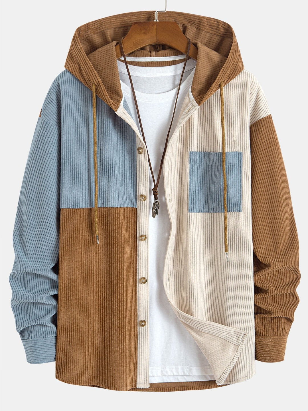 Laurent™ - Corduroy shirt and cargo jogger set