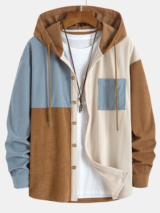 Laurent™ - Corduroy shirt and cargo jogger set