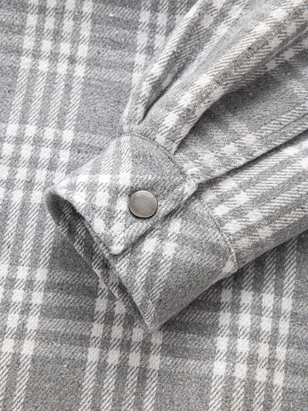 Laurent™ - Teddy-lined flannel hooded shirt