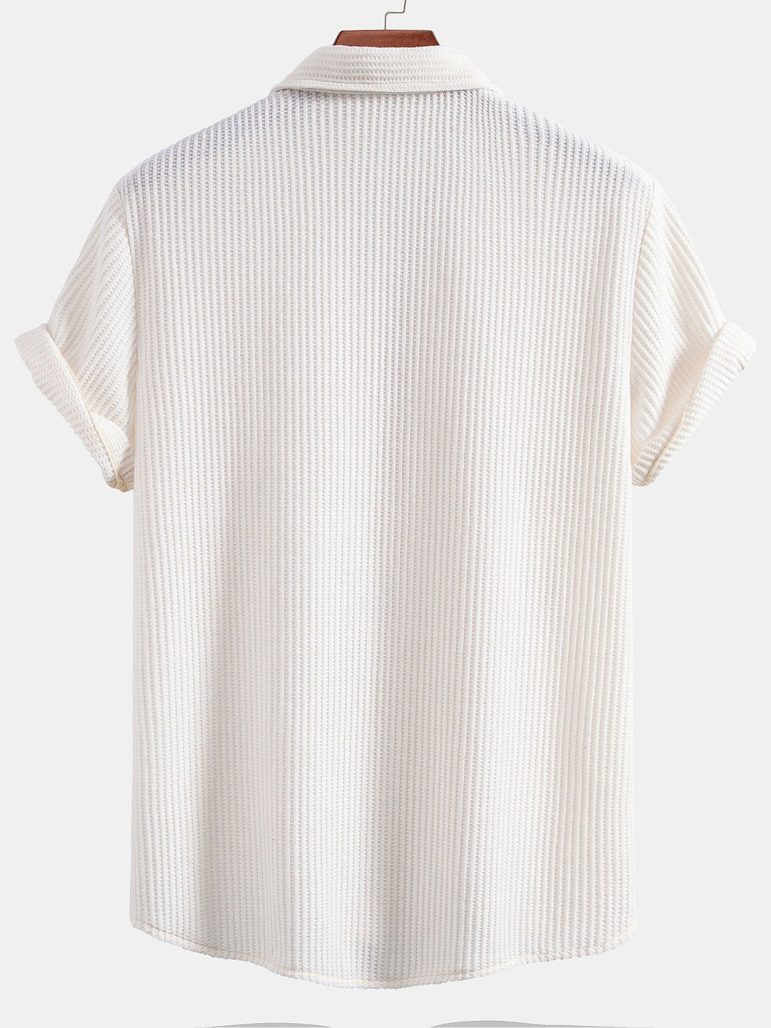 Waffle Knot Up Shirt & Drawstring Waffle Shorts