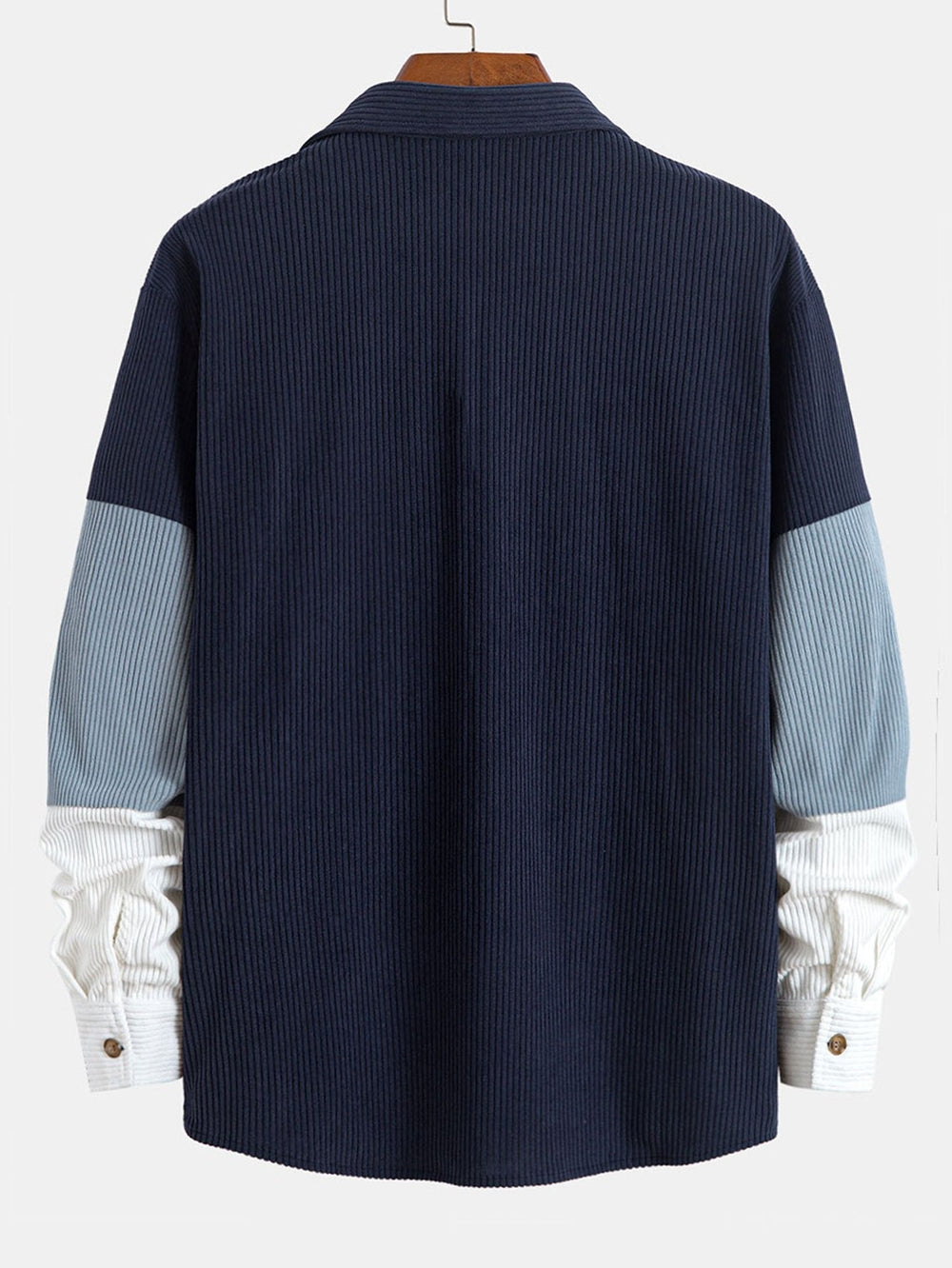 Laurent™ - Ethnic patchwork corduroy shirt