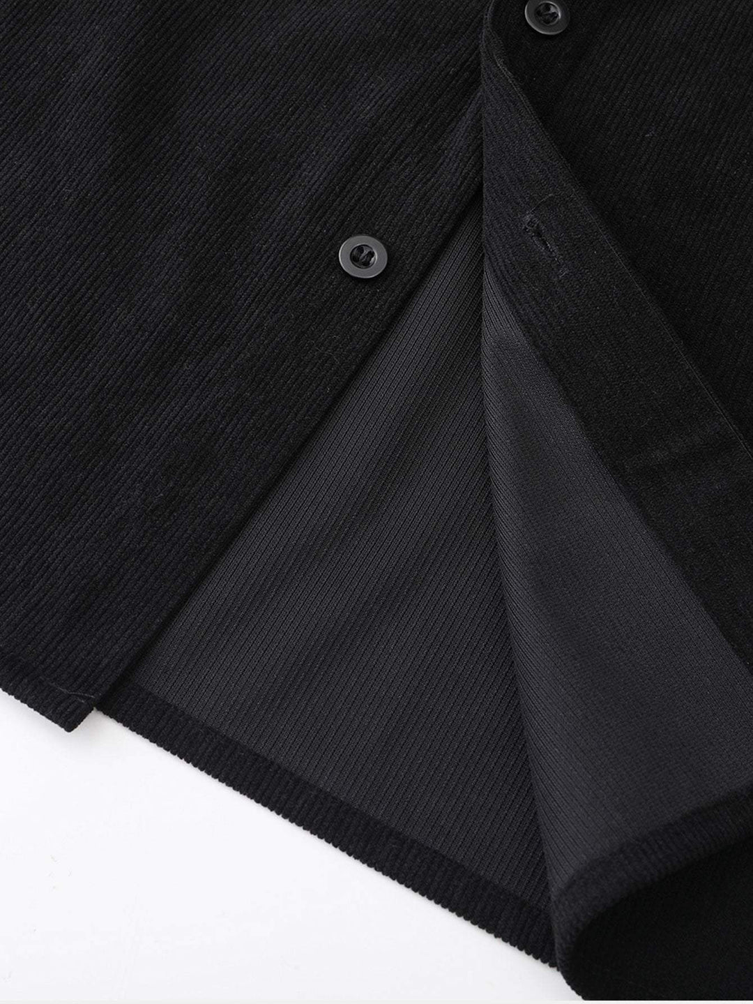 Laurent™ - Plaid corduroy hooded shirt