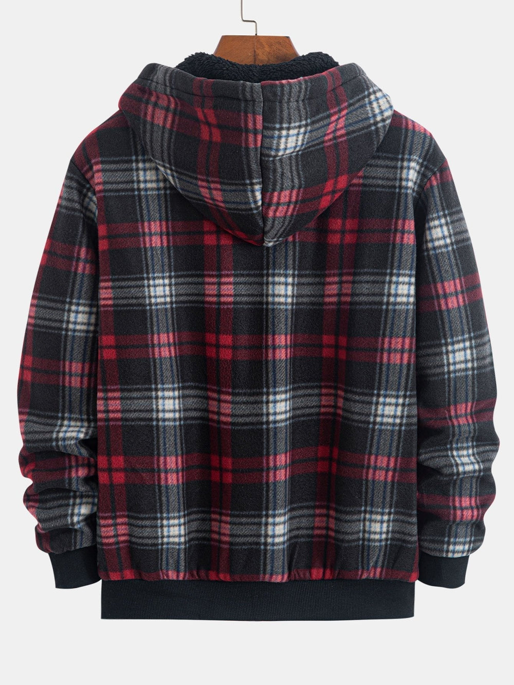 Laurent™ - Fleece-lined flannel hoodie