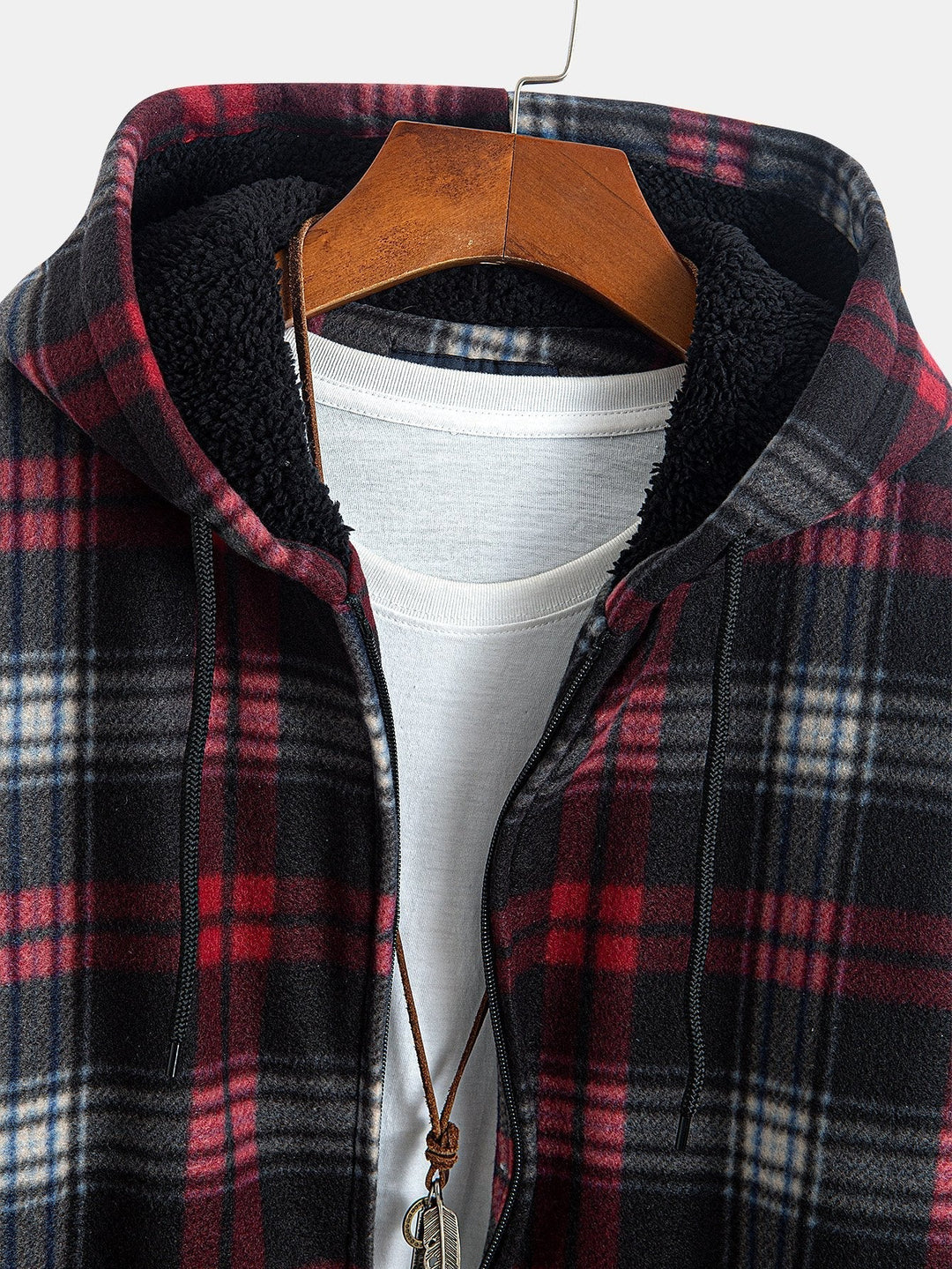 Laurent™ - Fleece-lined flannel hoodie