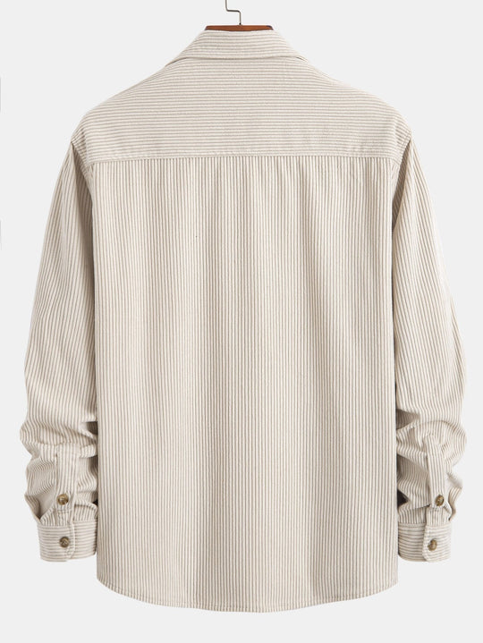 Laurent™ - Double pocket corduroy shirt