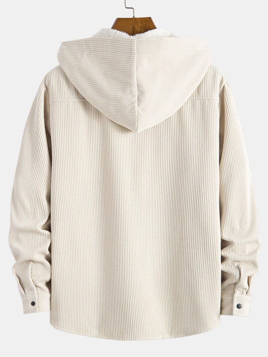 Laurent™ - Fleece-lined flannel hooded shirt