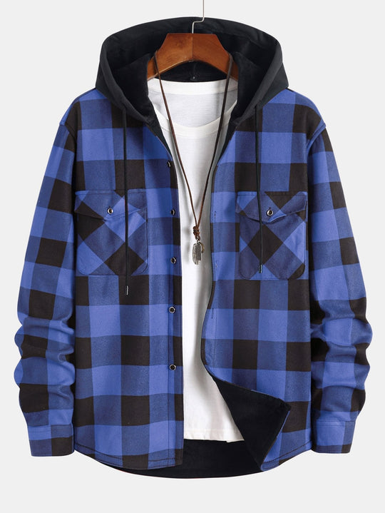Laurent™ - Flannel Hooded Shirt & Jogging Pants