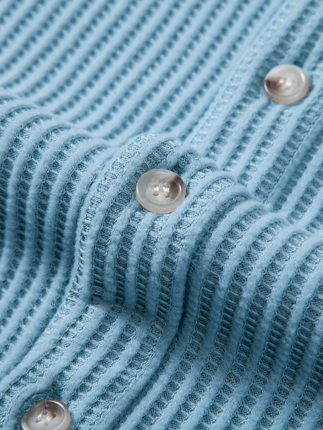 Waffle Knot Up Shirt & Drawstring Waffle Shorts
