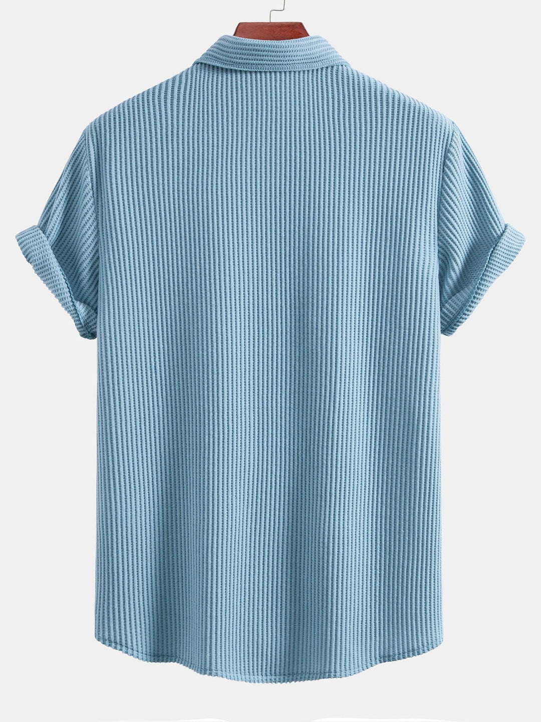 Waffle Knot Up Shirt & Drawstring Waffle Shorts