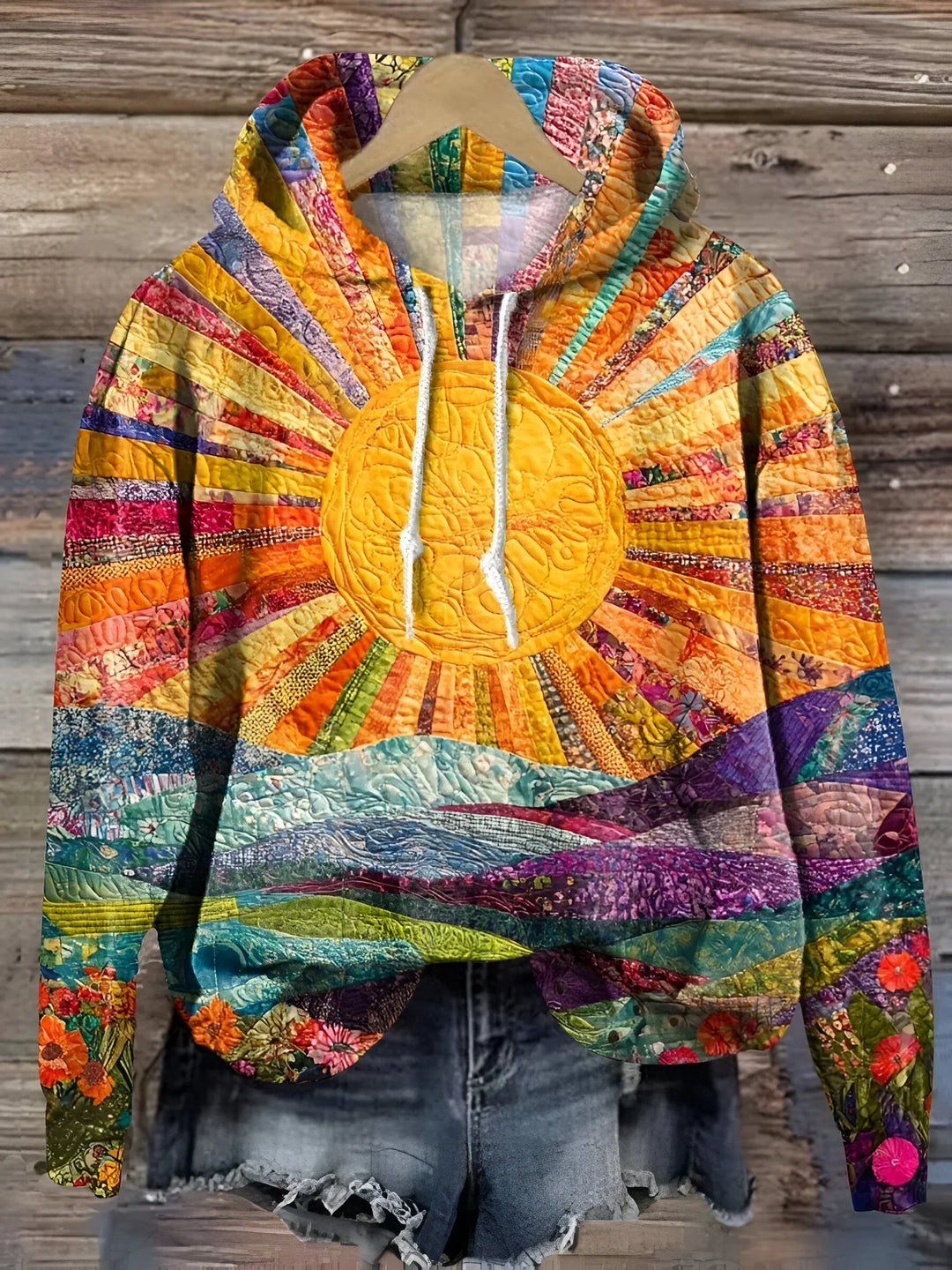 Adelaide - Sunrise-inspired colorful hoodie