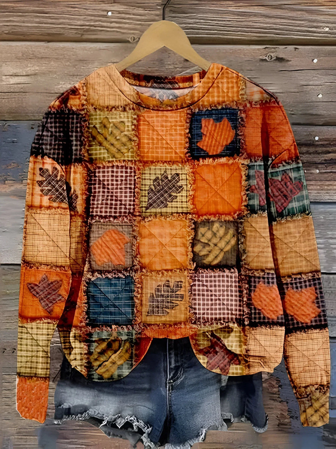 Iris - Soft patchwork sweater