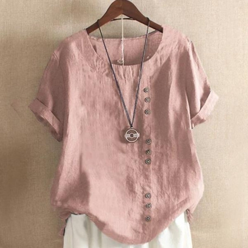 Ava™Short Sleeve Summer Blouse
