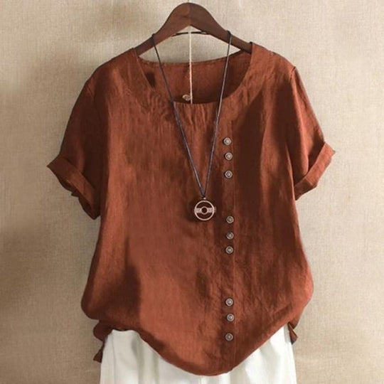 Ava™Short Sleeve Summer Blouse