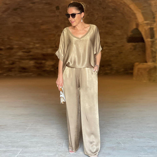 Alessia™ Shiny Two-Piece Elegance