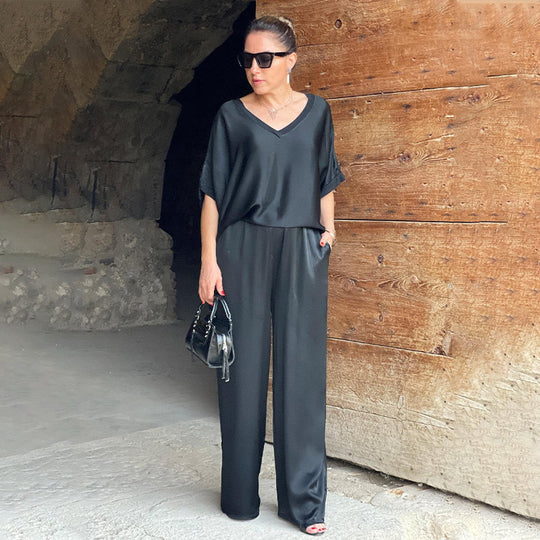 Alessia™ Shiny Two-Piece Elegance