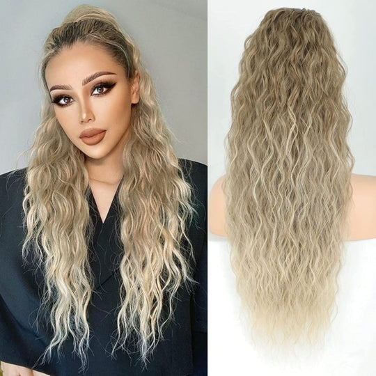 All-Round Extensions for Curly, Wavy and Fluffy Hair with a Ponytail