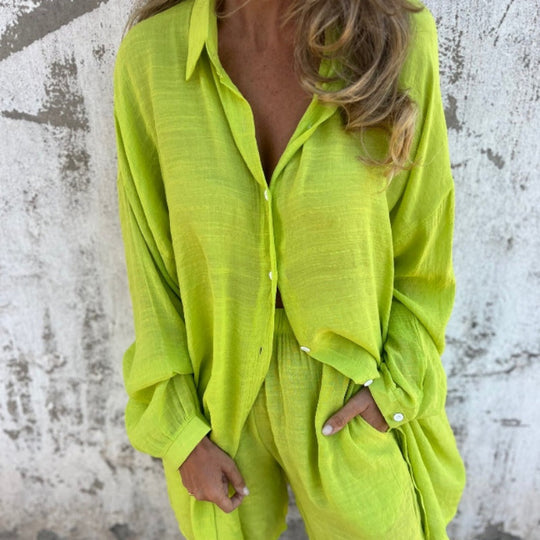 Luna™ Chic Linen Two-Piece Set